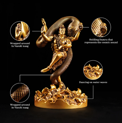 Mystical Shiva Brass Idol
