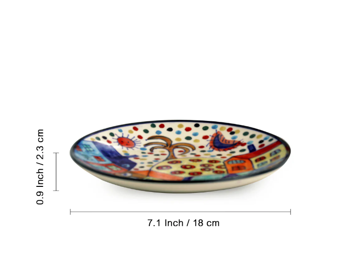 Hut Dining Hand-Painted Ceramic Dinner Set – 12 Pieces (Serving for 4)