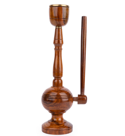 Modern Design Wooden Hookah Decorative Showpiece – 11 Inches