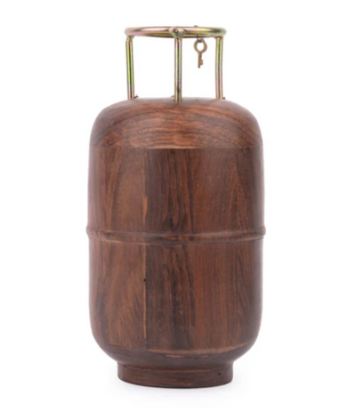 Cylinder Design Wooden Money Bank