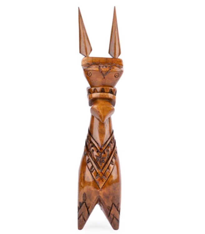 Wooden Handmade Traditional Horse – Terracotta Style | 16 Inches