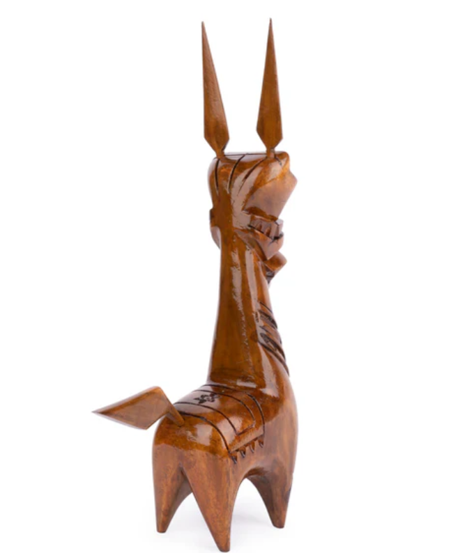 Wooden Handmade Traditional Horse – Terracotta Style | 16 Inches