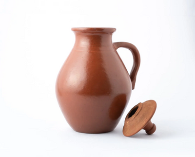 Natural Clay Water Jug (2.5 Litre) | Traditional Earthenware for Healthy Living