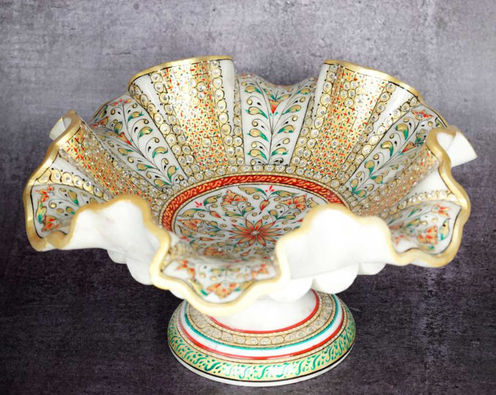 Marble Handcrafted Decorative Bowl | Timeless Elegance for Your Living Space