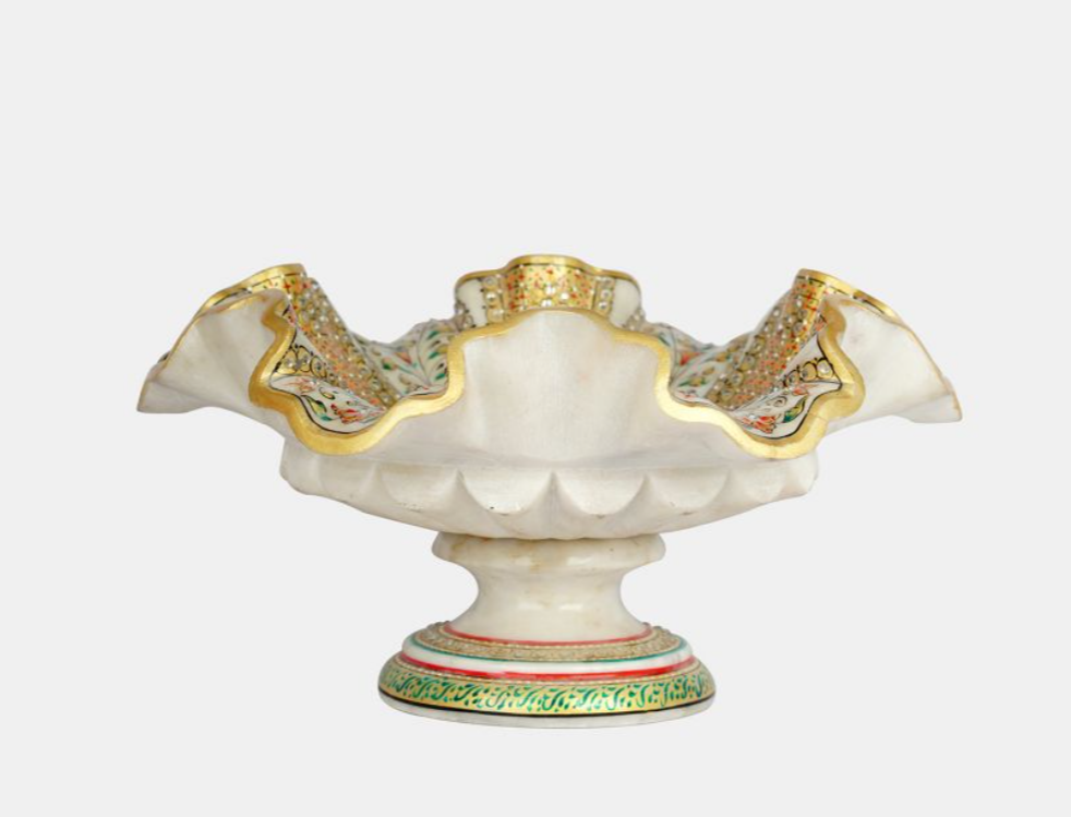 Marble Handcrafted Decorative Bowl | Timeless Elegance for Your Living Space