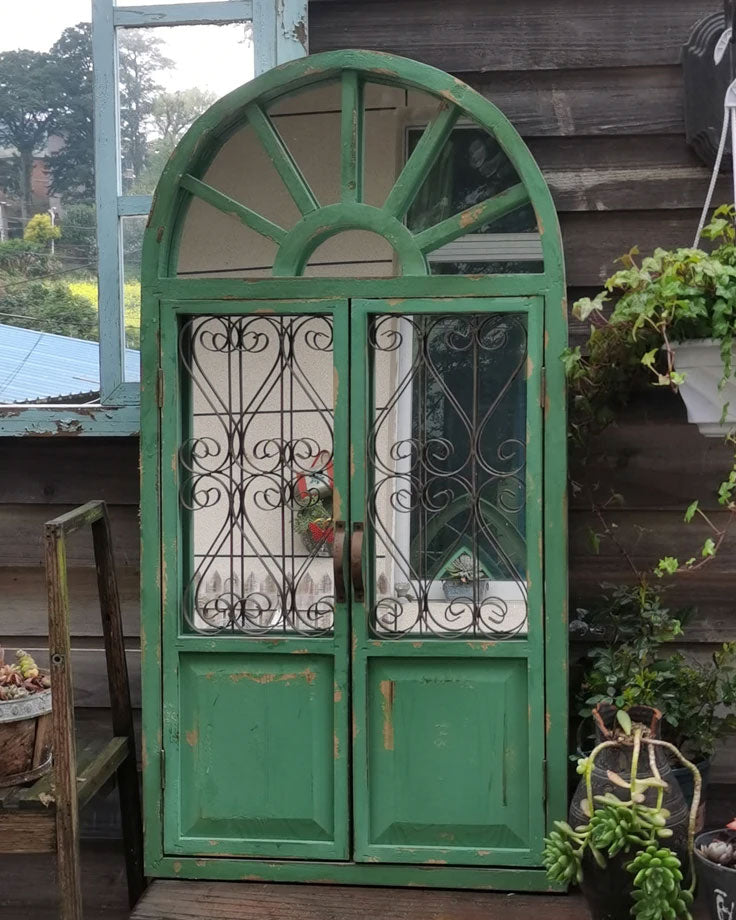 Vintage Arch Window Wall Mirror