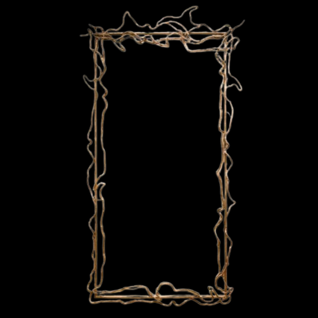 Vine Wall Mirror - 100% Made From Brass
