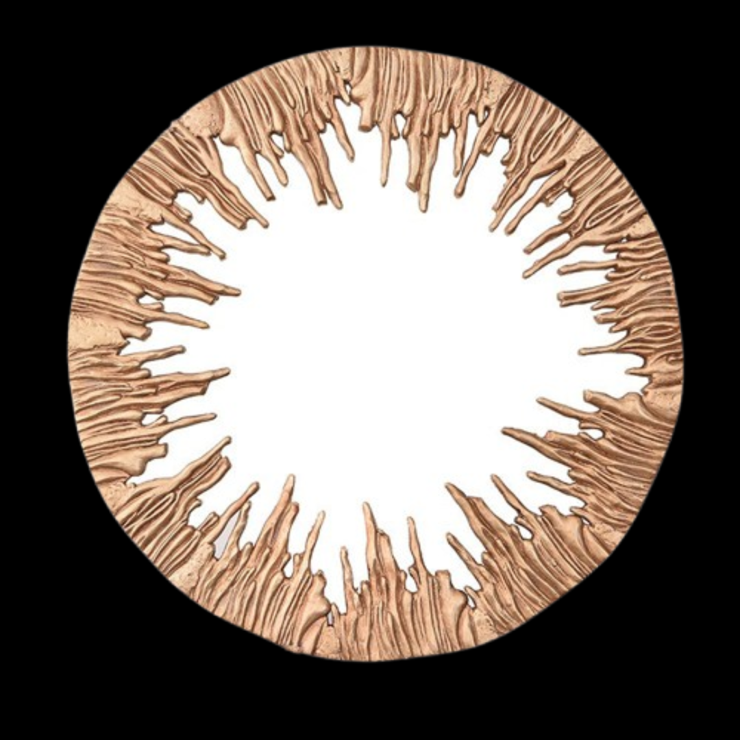 Lava Wall Mirror - 100% Made From Brass