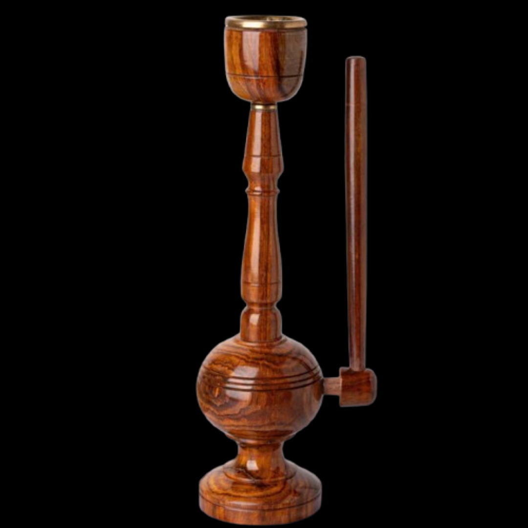Modern Design Wooden Hookah Decorative Showpiece – 11 Inches