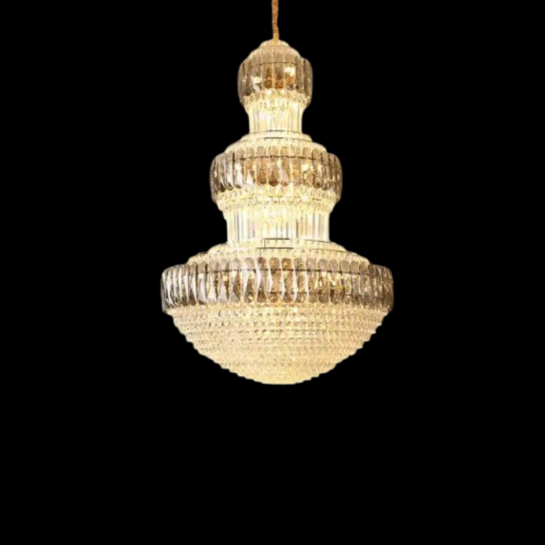 Luxury Modern Chandelier Lighting traditional Duplex Crystal Pendant