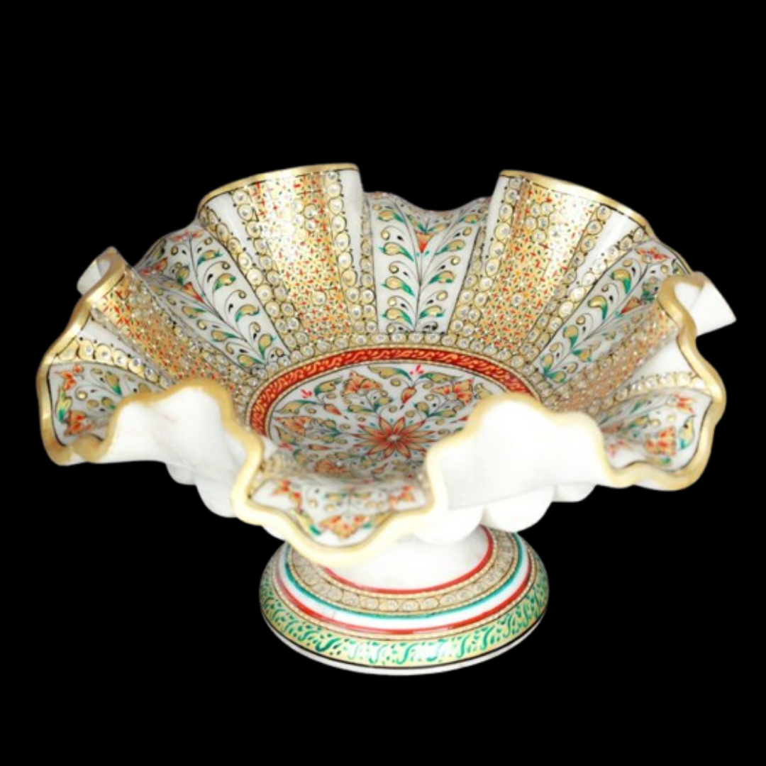 Marble Handcrafted Decorative Bowl | Timeless Elegance for Your Living Space
