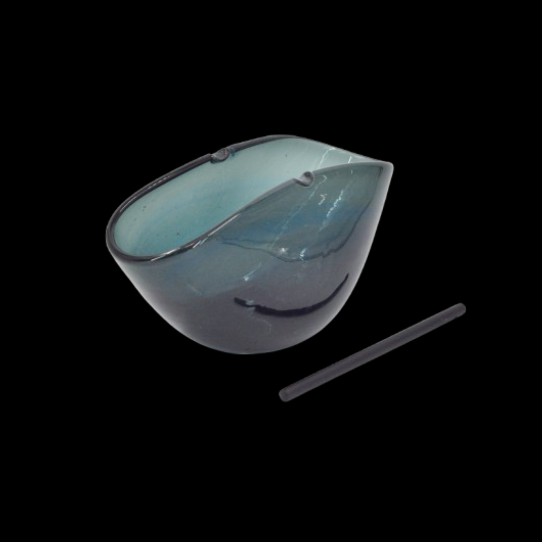 Mosquito Coil Holder - Oval in Glass
