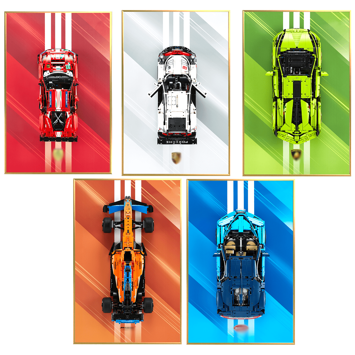 Ferrari F1 Technic Series Wall Frame with Ferrari F1 SF-24 Complete Set
