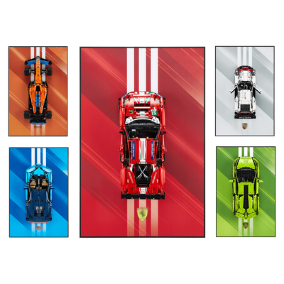 Ferrari F1 Technic Series Wall Frame with Ferrari F1 SF-24 Complete Set