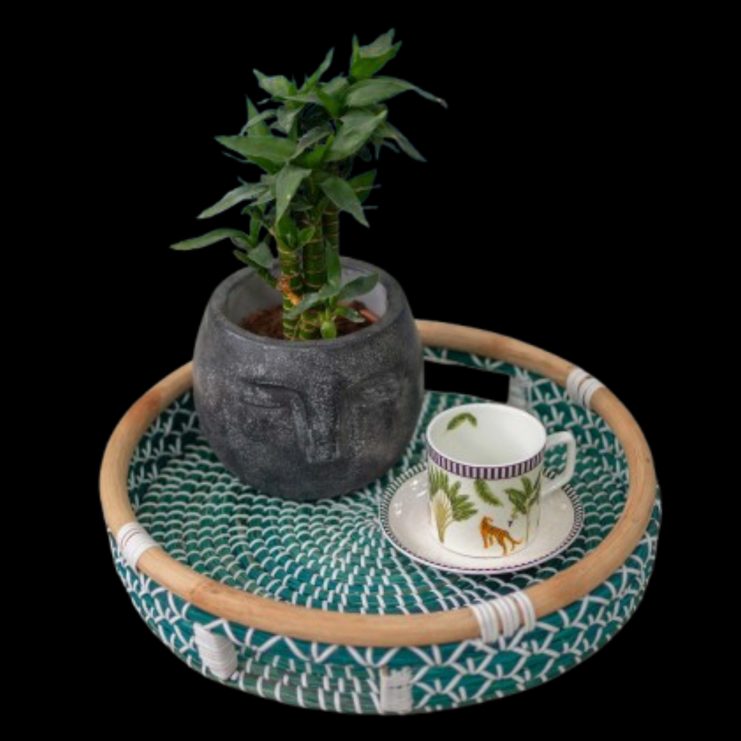 Rattan Round Tray