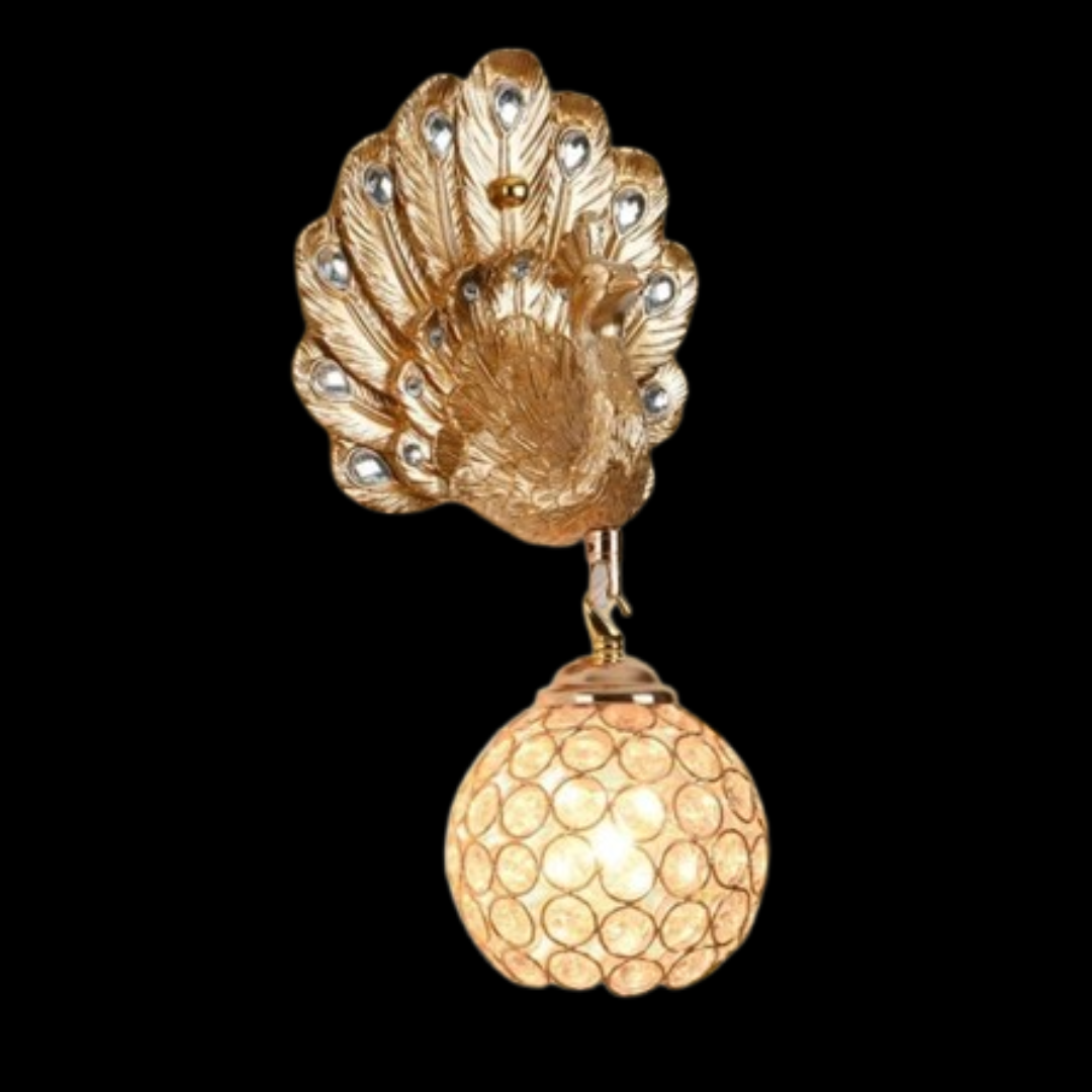 Antique Peacock Decorative Wall Light