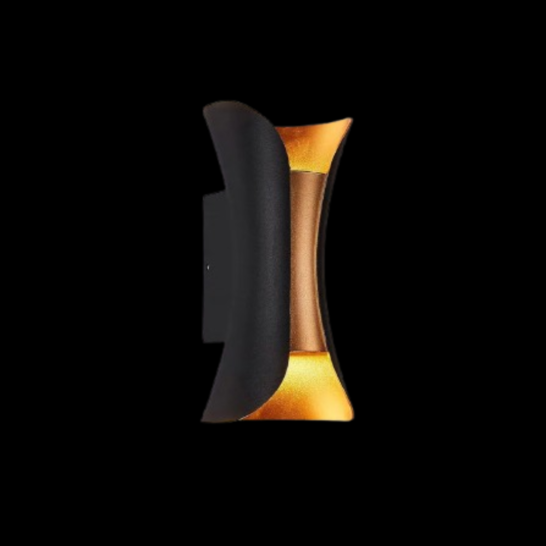 Hourglass Glow Out Door Wall Light