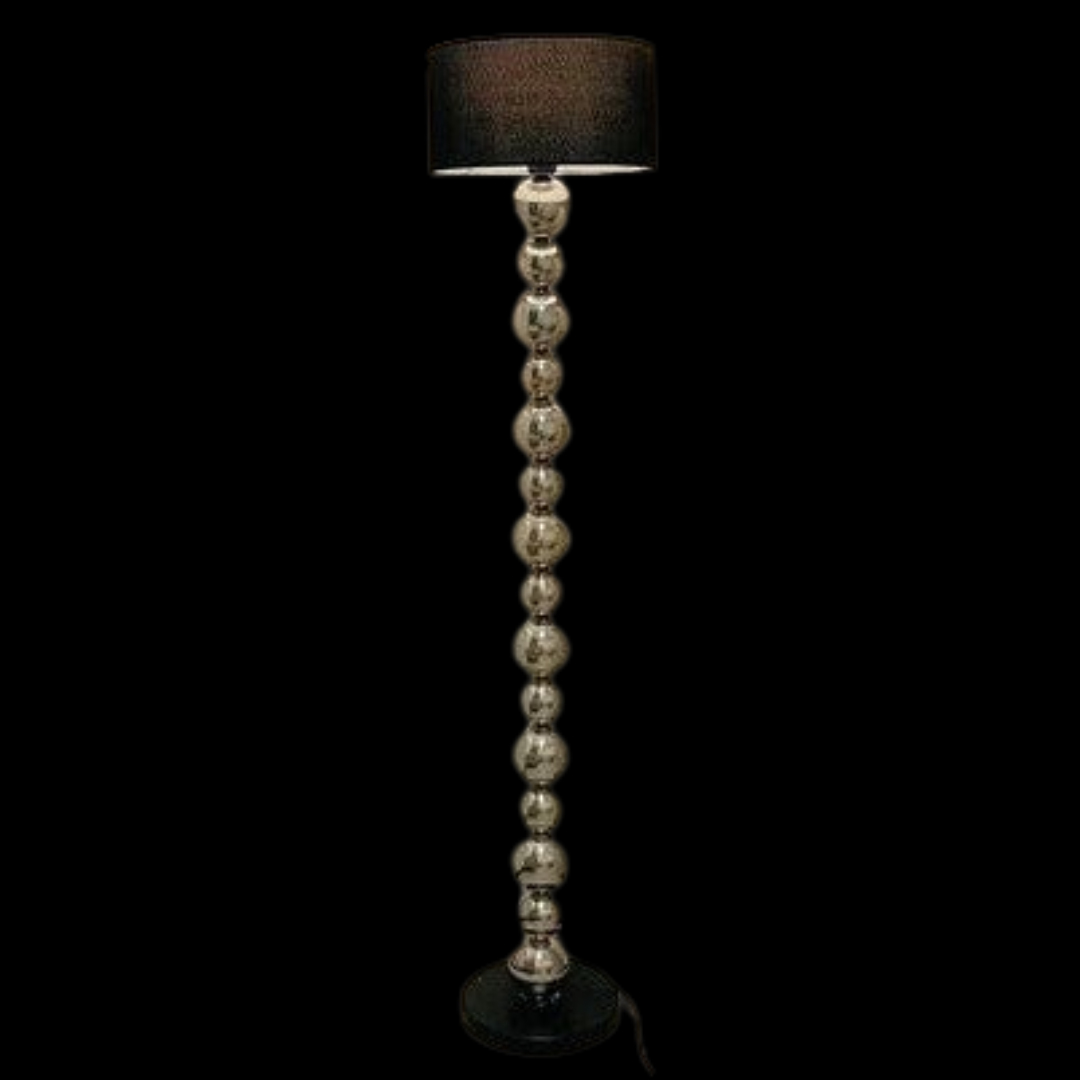 Stacked Ball Floor Lamp - Silver