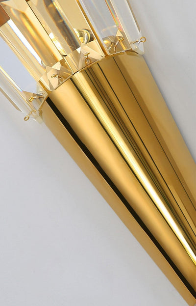 Tapered Crystal Wall Sconce - Medium