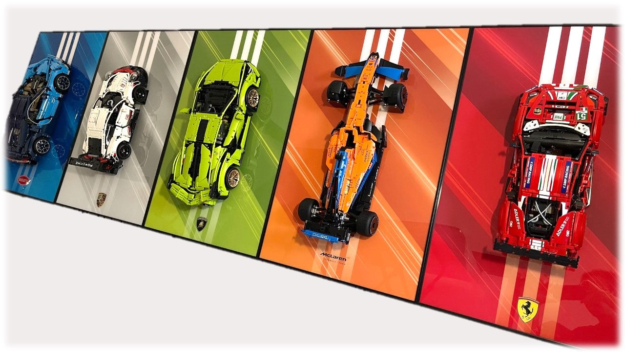Ferrari F1 Technic Series Wall Frame with Ferrari F1 SF-24 Complete Set