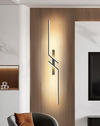 Black Coated Long LED Wall Light