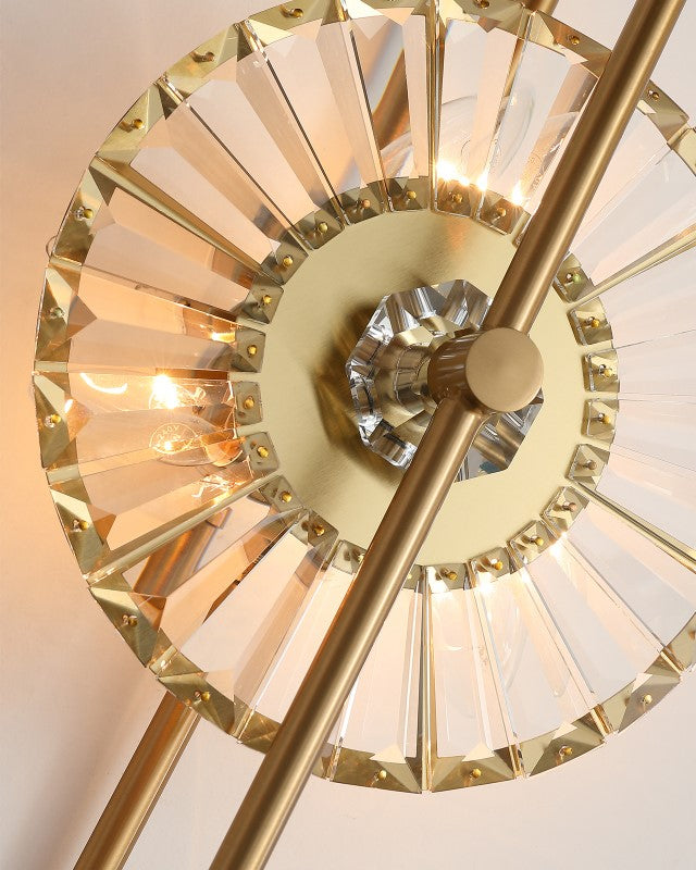 Modern Crystal Disc Wall Light