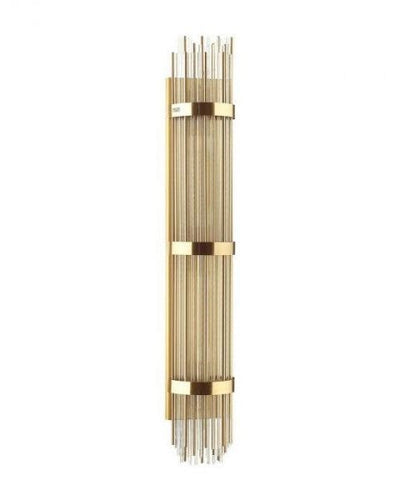 Gold Glass Rod Wall Light