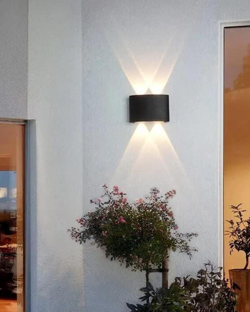 Shadow Cross Outdoor Wall Light - 2 Lights