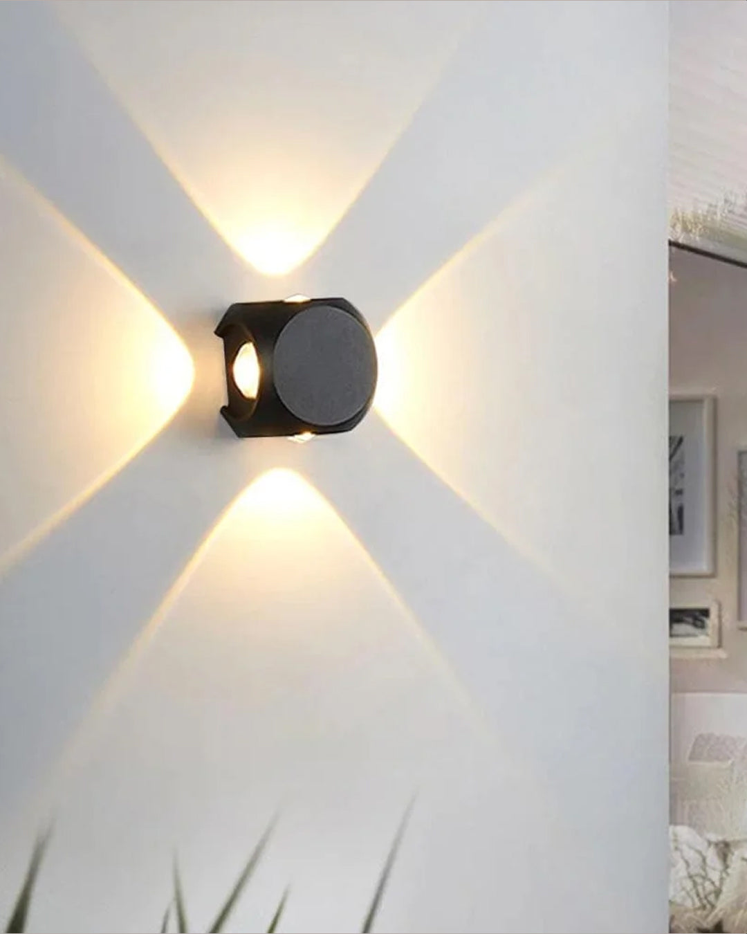 Starburst Beam Outdoor Wall Light
