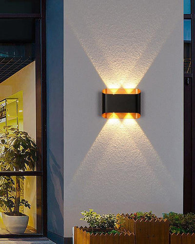 Gleam Edge Outdoor Wall Light - 2 Light