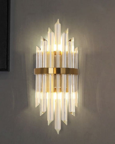 Aurora Crown Crystal Wall Sconce